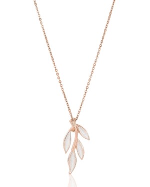 FIONA Halskette mit Blatt Anhänger von Sternenauge