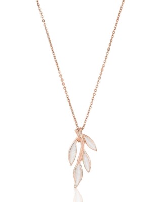 FIONA Halskette mit Blatt Anhänger von Sternenauge