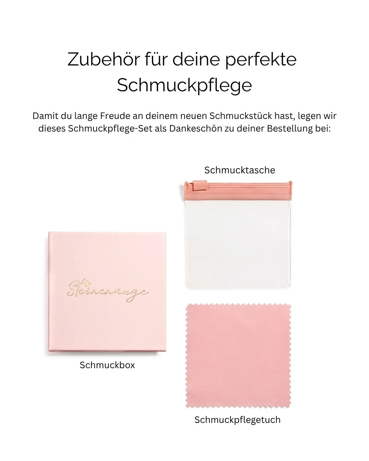 Kostenloses Schmuckpflege-Set zu AURELIA Rückenketten Einhänger von Sternenauge