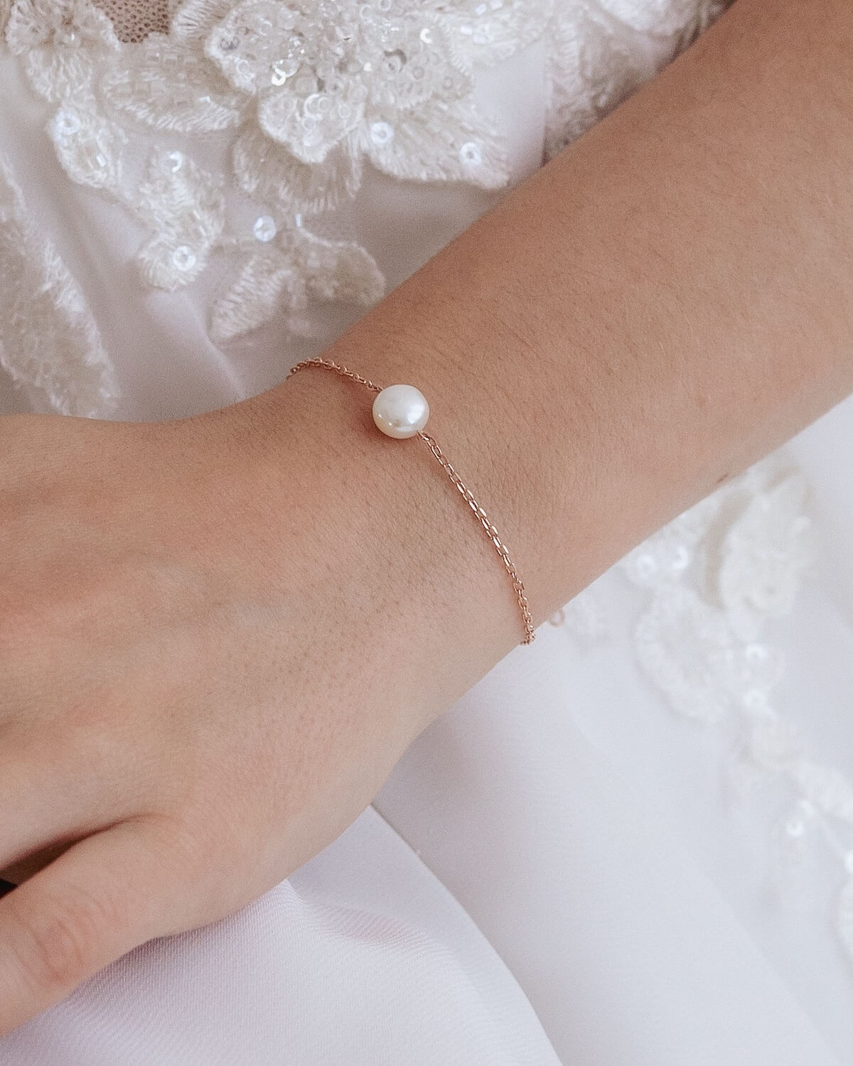 Sternenauge Detailansicht Armband mit S&uuml;&szlig;wasserperle MERLE