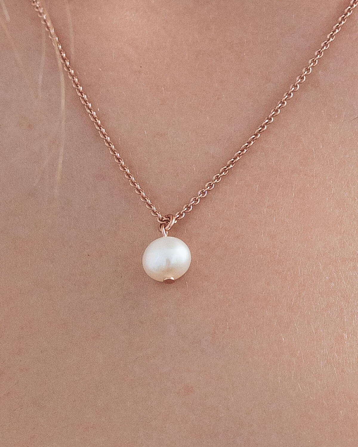 Sternenauge Moderne Halskette mit Perlenanh&auml;nger MERLE Detailansicht