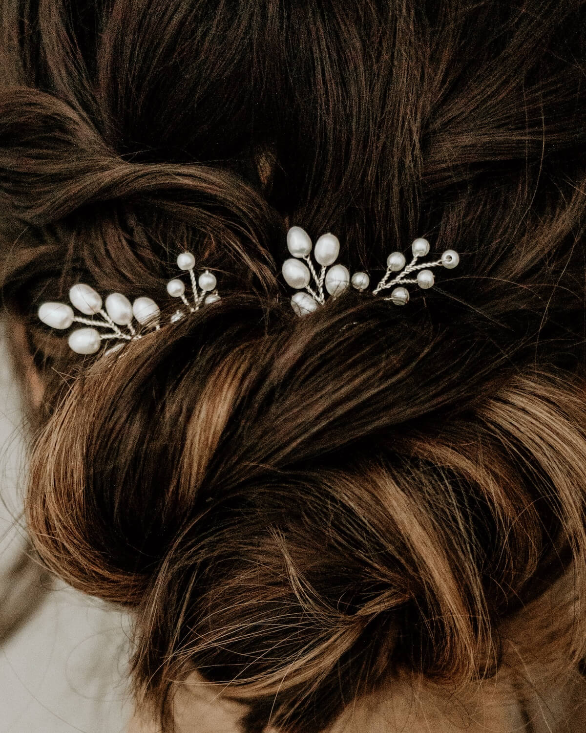 Sternenauge Detailansicht Haarnadeln mit Perlen MILA