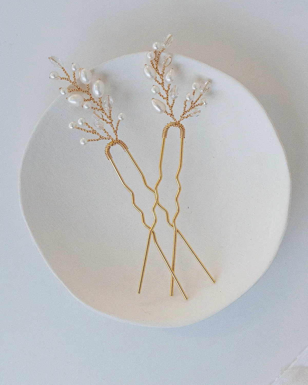 Sternenauge Details von Perlen Haarnadeln ALEXIS