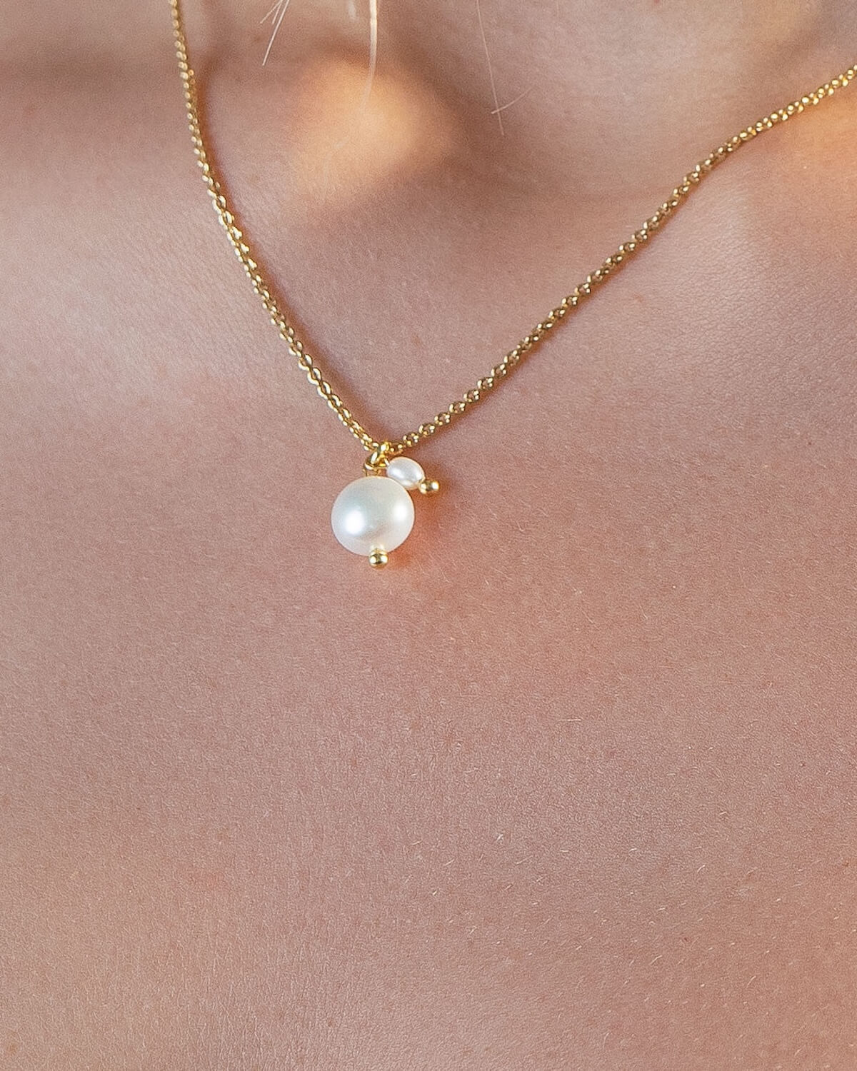 Sternenauge Halskette II LEONIE mit Perlen Detail