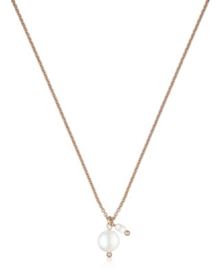 Roségoldfarbene Halskette mit zwei Süßwasserperlen LEONIE von Sternenauge