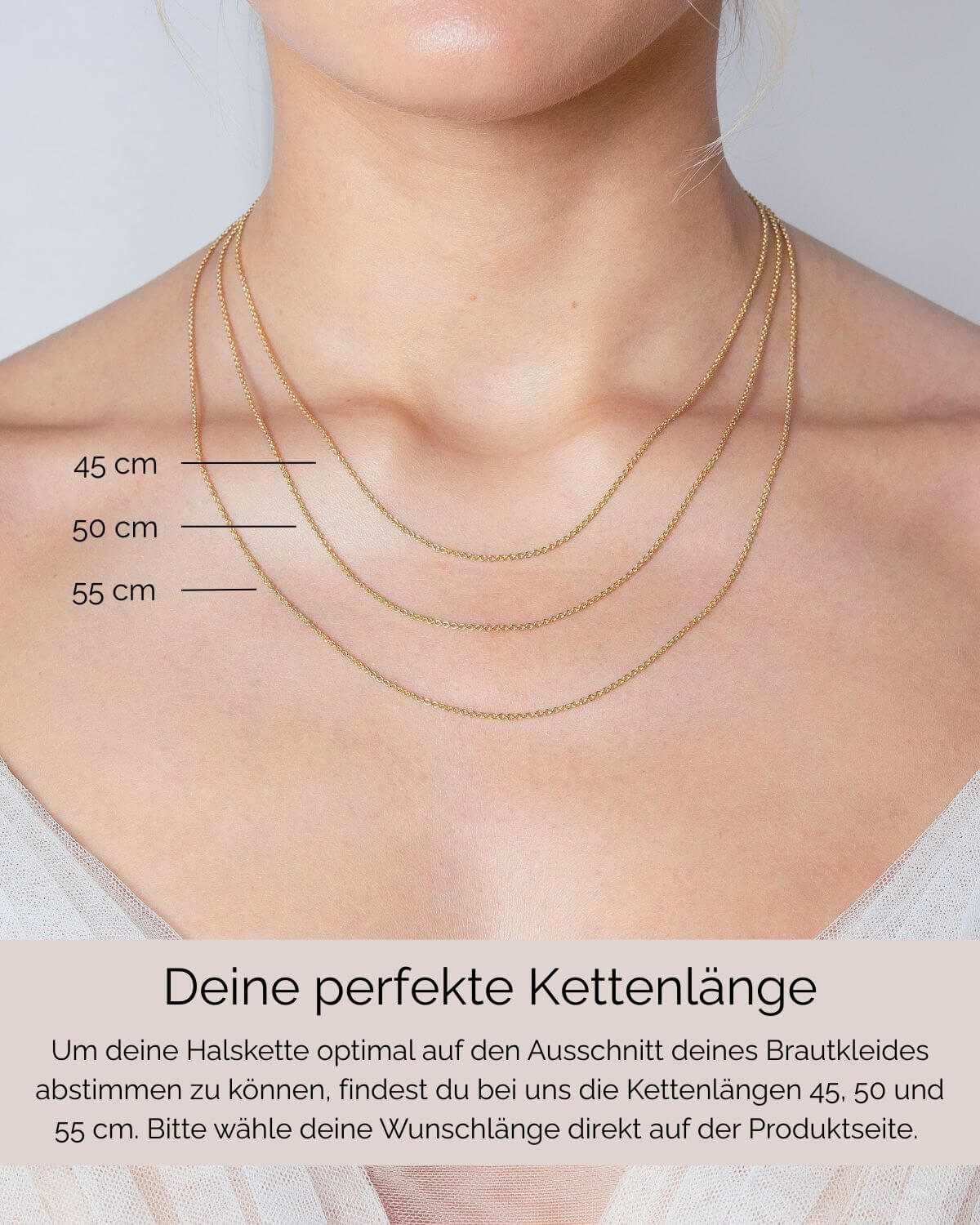 Sternenauge Auswahl Kettenlängen zu Halskette KYRA