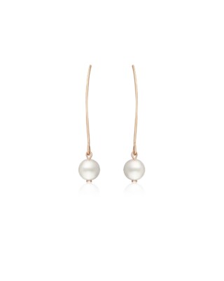 Ros&eacute;goldfarbene Muschelperlen Ohrringe ANNOUK von Sternenauge