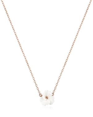 Roségoldfarbene Blumen Anhänger Kette LEXI I von Sternenauge