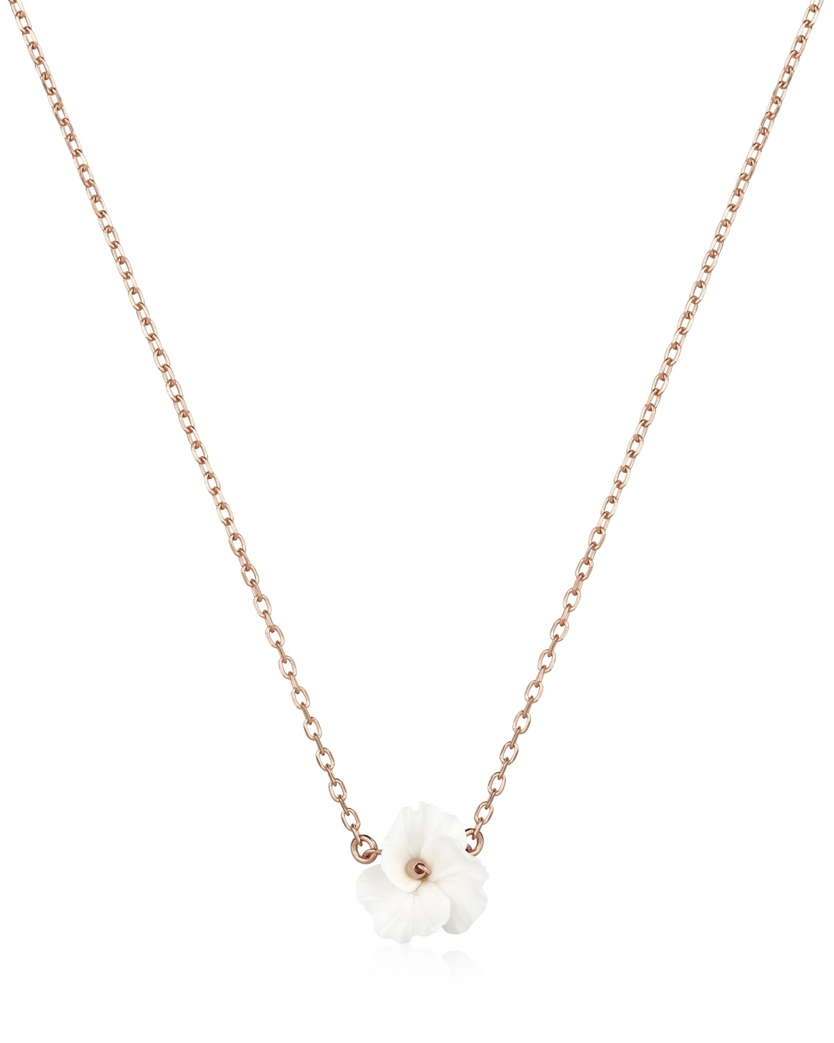 Roségoldfarbene Blumen Anhänger Kette LEXI I von Sternenauge