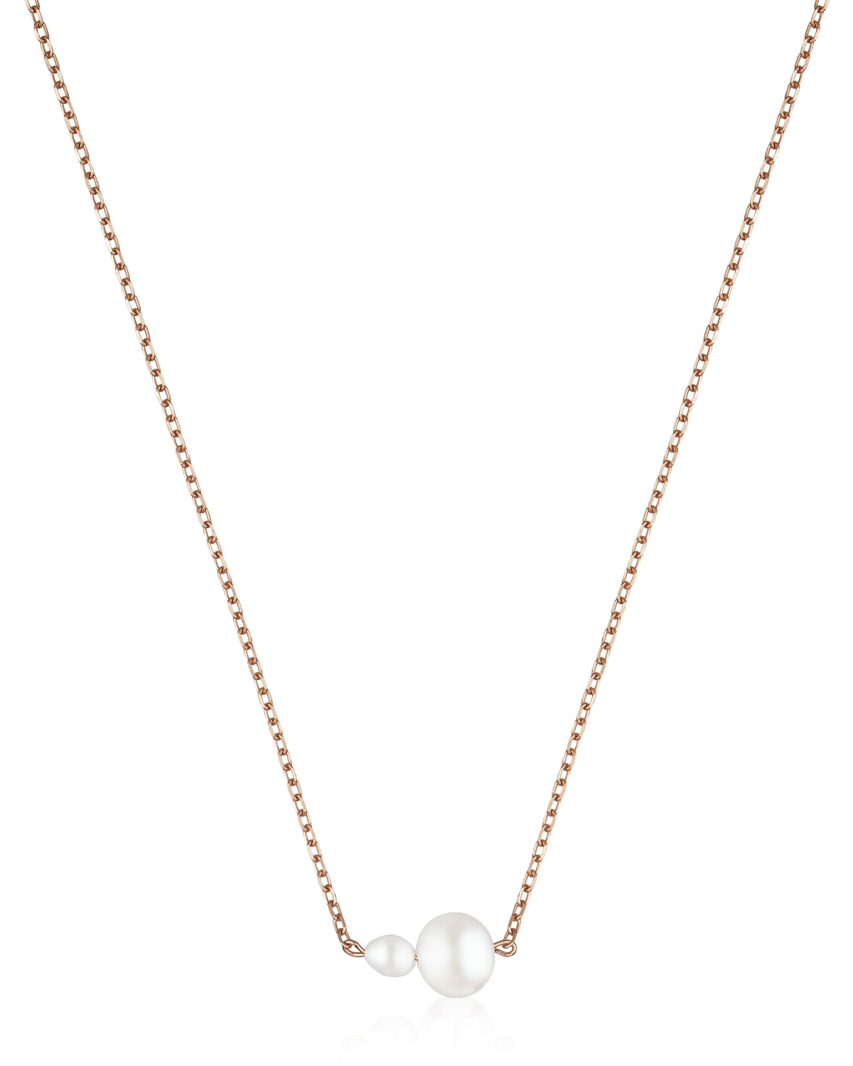 Roségoldfarbene Perlenkette LEONIE III von Sternenauge