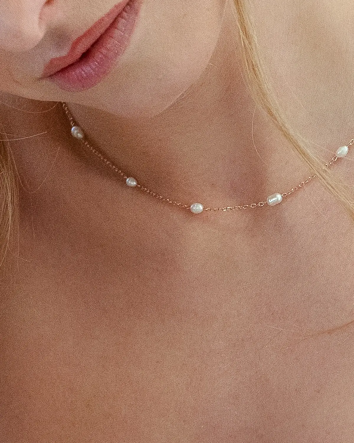 Sternenauge FELICITAS, Klassische Perlenhalskette im modernen Design, handgefertigter Echtschmuck aus der Manufaktur für jeden Anlass