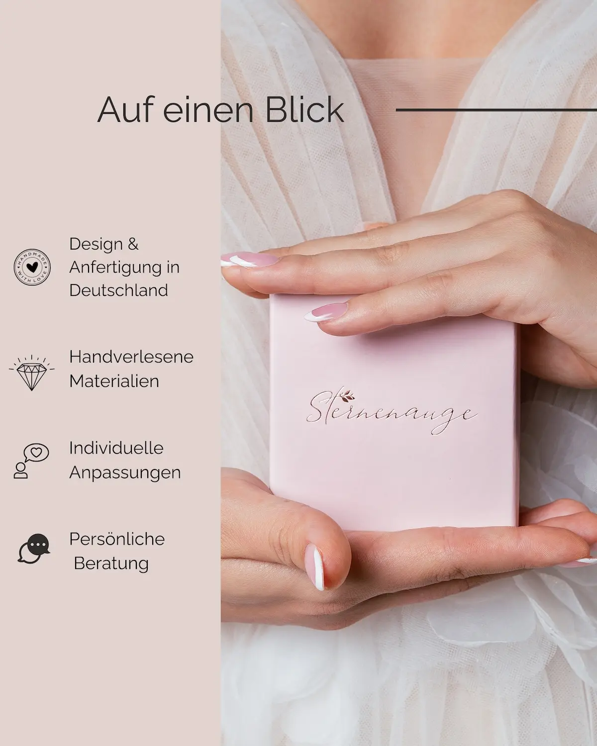 Sternenauge Manufaktur, Exklusive Vorteile und Handarbeit beim Kauf der langen FELICITAS Perlenohrringe