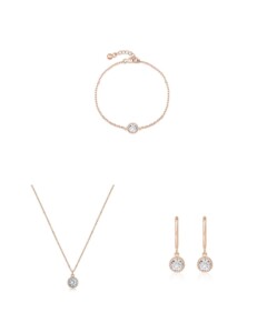 Sternenauge Zirkonia Schmuck-Set STELLA für die Hochzeit