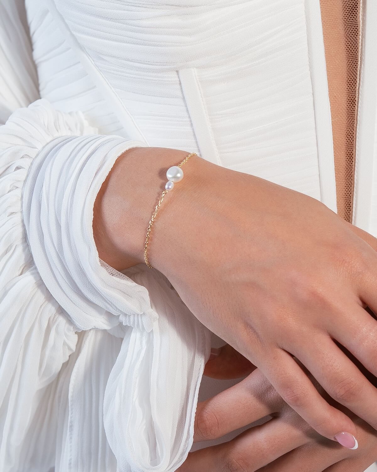 Zartes Armband mit Perlen LEONIE
